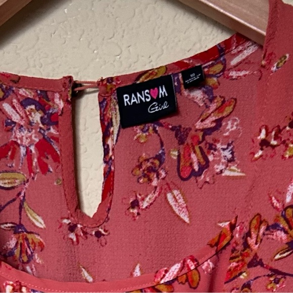 3/$20 Ransom Girl Floral Dress with Short - Picture 8 of 8
